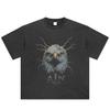 Streetwear Eagle Graphic T-Shirt Cotton Tshirt Unisex Tops Tees Summer Short Sleeves T Shirt