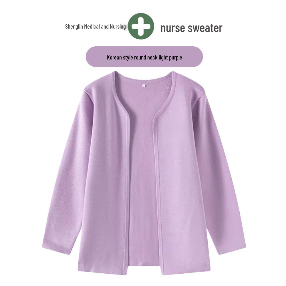 Korean Style Nurse Cardigan Sweater for Doctors & Beauticians