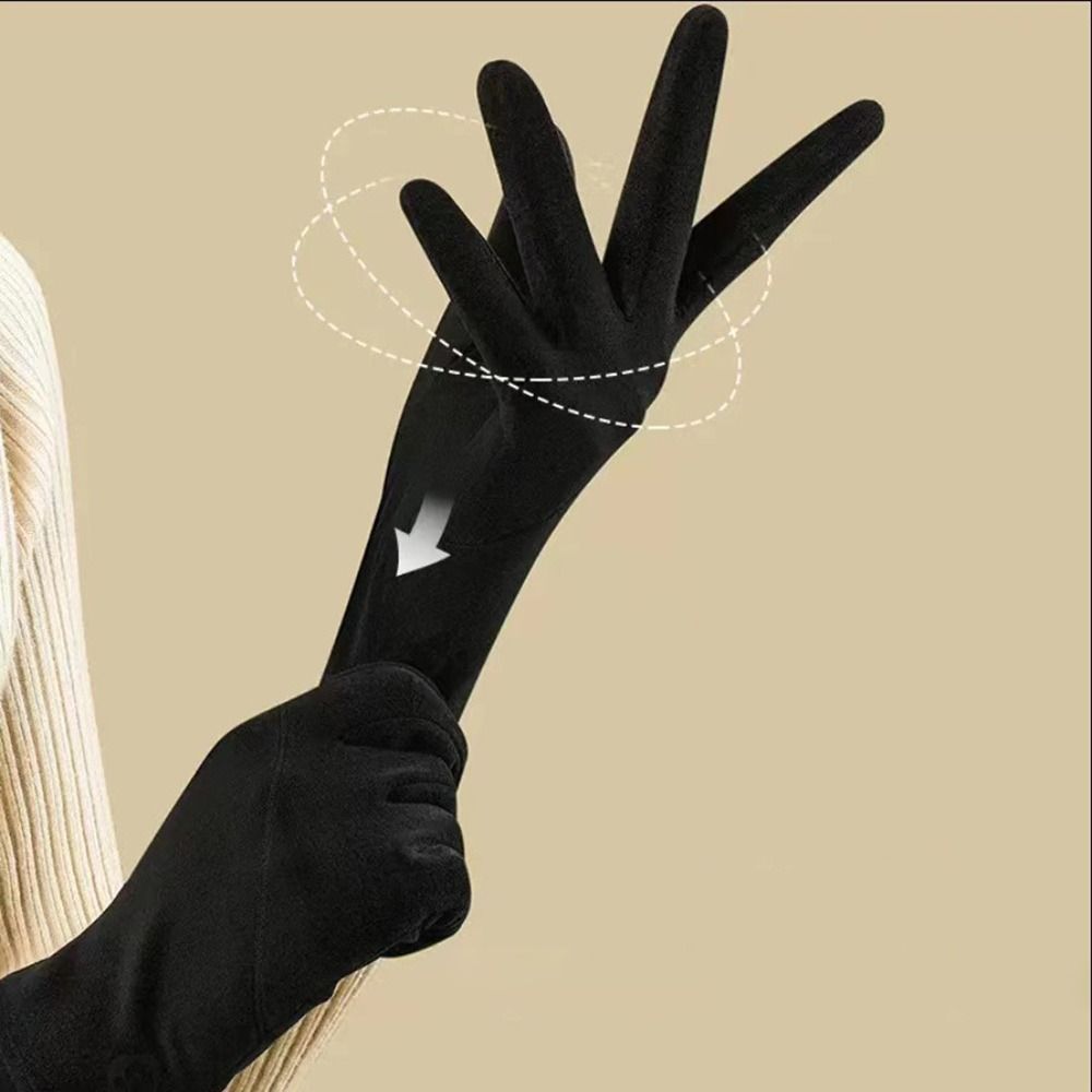 Warm Winter Gloves Windproof Outdoor Sports Gloves Fashion Thickened Thermal Gloves Running
