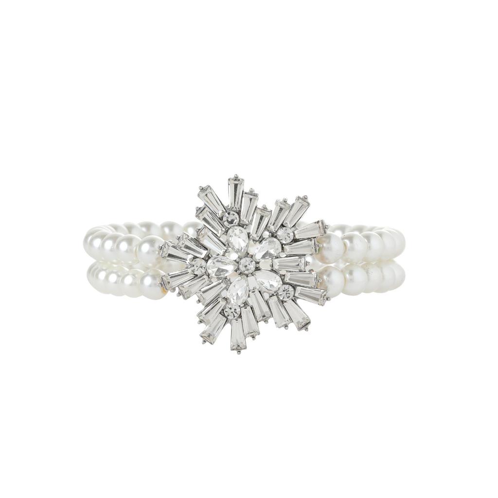 Trending European & American Pearl Jewelry Set: Necklace, Earrings, and Bracelet for Weddings & Evenings