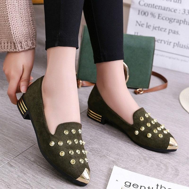 Women Fashion Sexy Comfort Low Heel Ladies Shoes Ballet Flats With Timeless Design