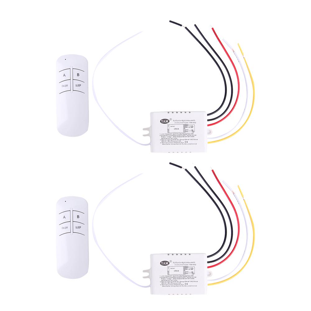 Drahtloser EIN/AUS-Schalter 1/2/3-fach 220V 1/2/3-Kanal Drahtloser Fernbedienungsschalter Digitaler Fernbedienungsschalter für UV-Beleuchtung
