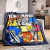 1 Stück Tom und Jerry Flanell-Kuscheldecke Leicht, Weich, Warm, Ganzjahresdecke für Sofa, Bett, Reisen, L1028121