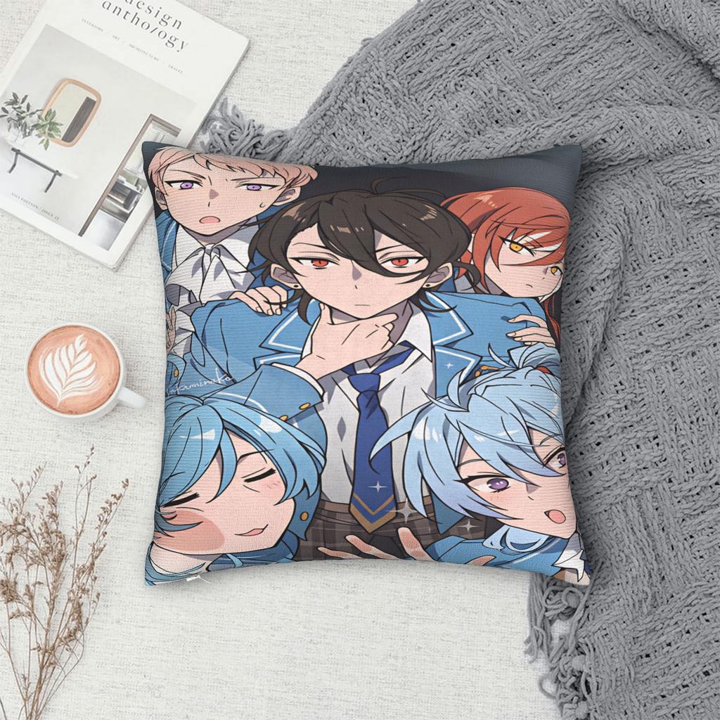 Pillow Cover Ensembles-Stars Kawaii Pillow Case For Living Room Chair Pillowcases