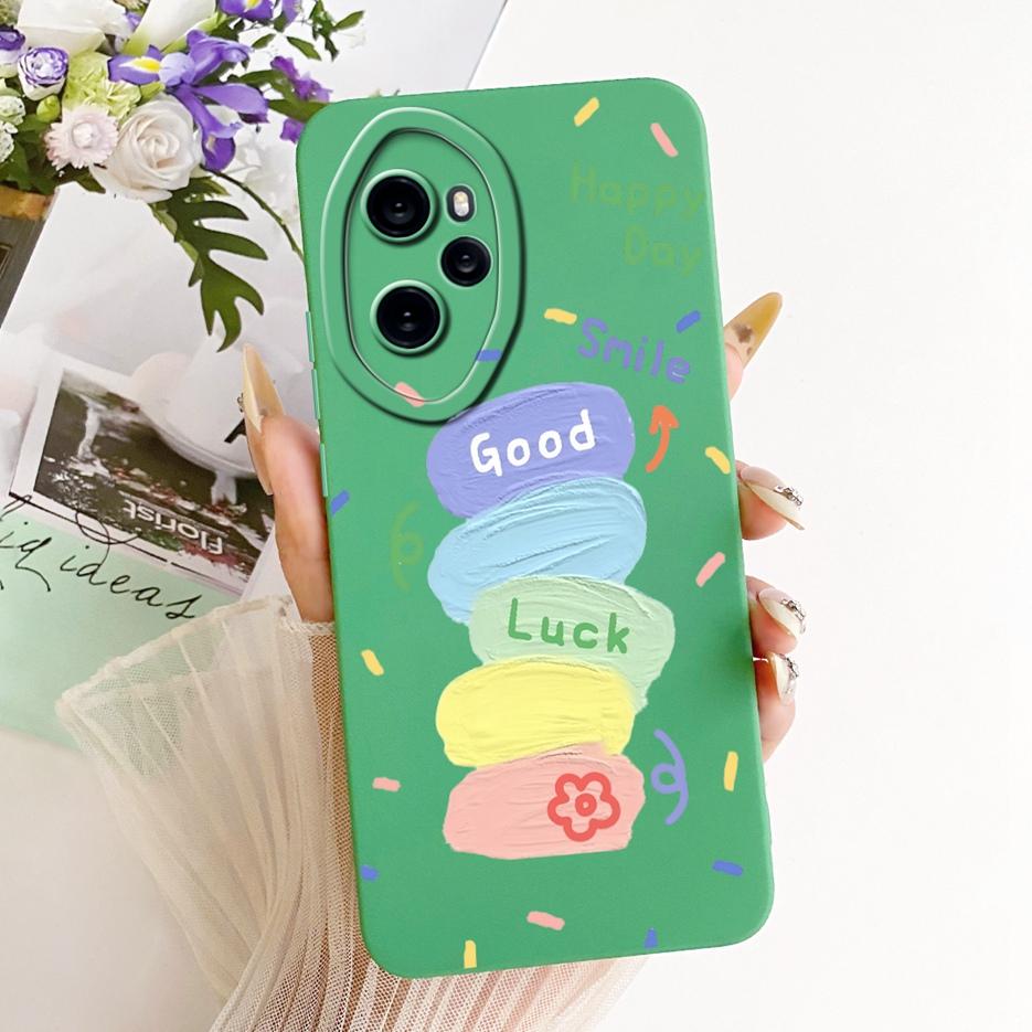 For Honor 100 Pro 5G Case MAA-AN10 Cute Cat Duck Cartoon Cover Soft Silicone Matte Phone Case For Honor 100 Honor100 Pro 5G Bags
