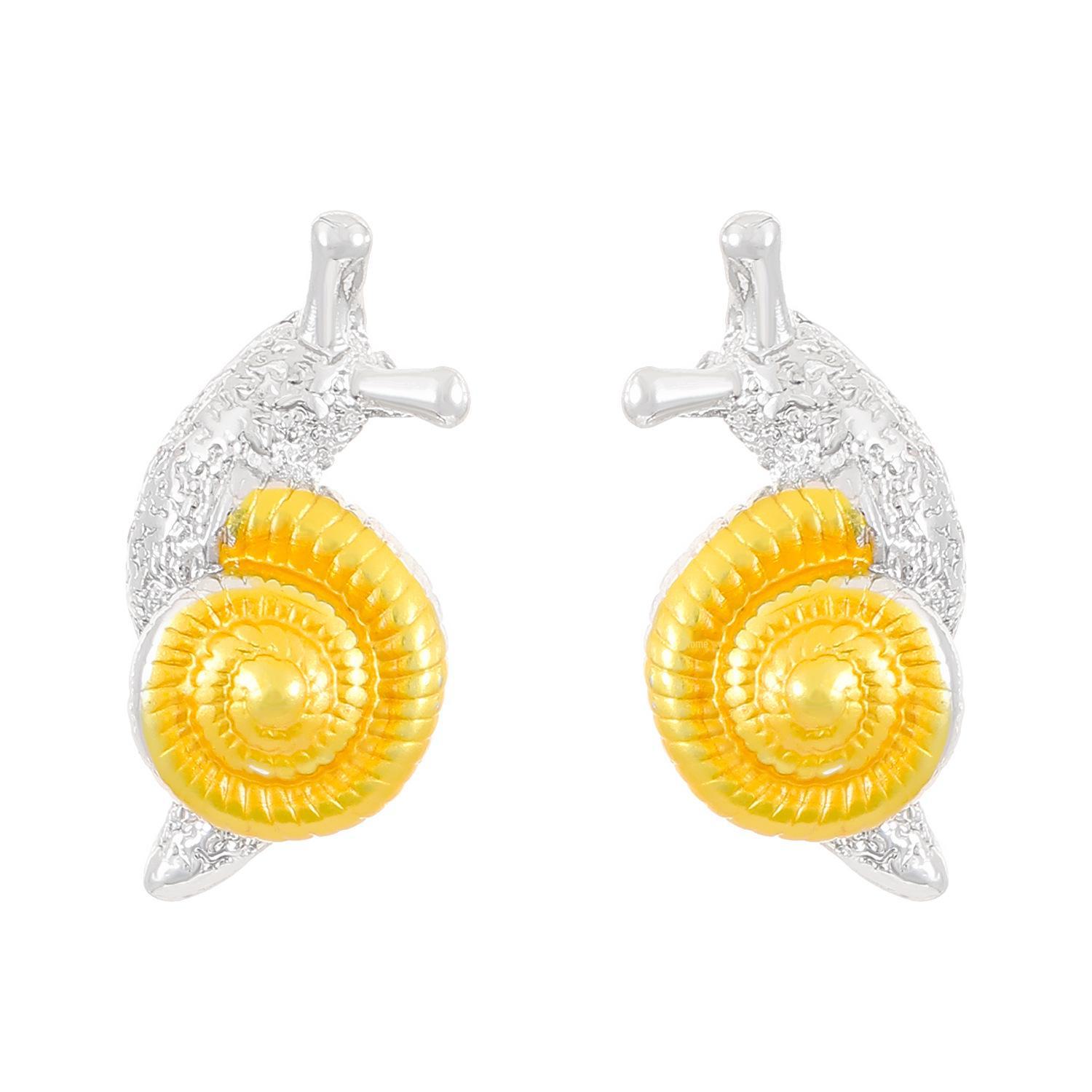 

2024 Милые серьги и кольцо в виде улитки для женщин - уникальный модный аксессуар Earrings