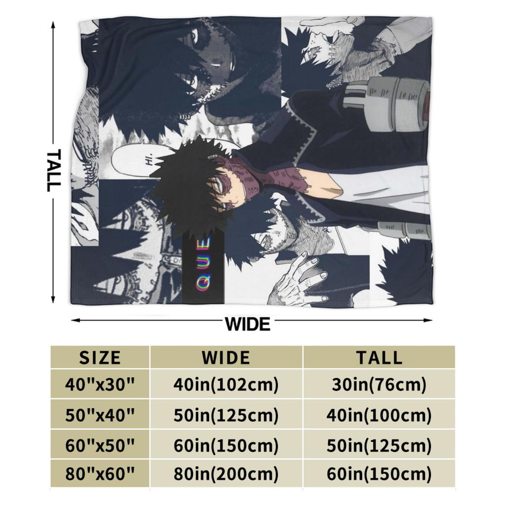 Dabi Blankets Academy Anime Manga Wool Awesome Soft Throw Blankets for Home Autumn/Winter