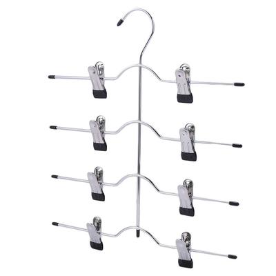 Multifunctional Clothes Pants Skirt Stainless Steel Space Saving Racks Trousers Clip Hangers Holder