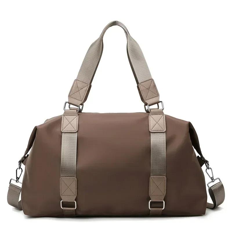 Large Capacity Yoga Bag Solid Color Fitness Portable Yoga Bag Women'S Wet Dry Separation Waterproof Luggage Bag Sports