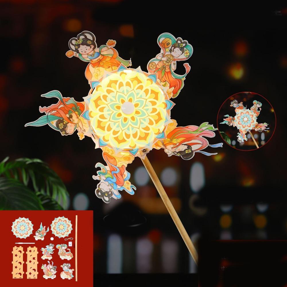 

China-Chic Rotating Windmill Lantern Light up Rabbit Windmill Lantern Holiday Gift StyleC