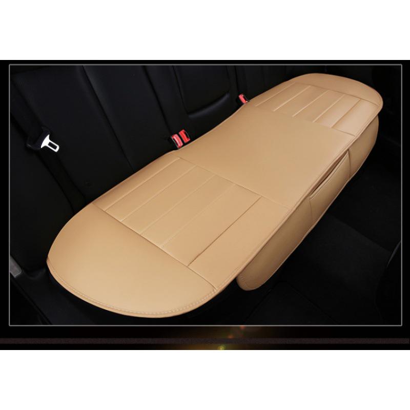 Universal Color Block Car Seat Cushion Set - Full Coverage, Non-Slip, No Backrest, Fashionable, Four Seasons, Three Pieces.