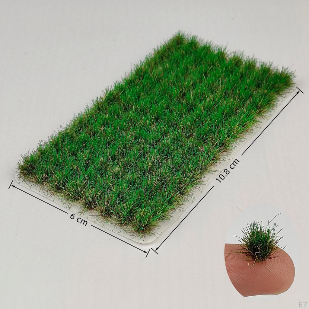 120 Pieces Miniature Grass Tufts Artificial Model Nylon Material Handmade Diorama