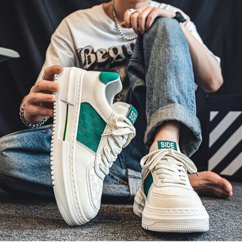 Men's Shoes, Breathable, Thick Soled Sports Shoes for Male Students, Casual Shoes, Board Shoes