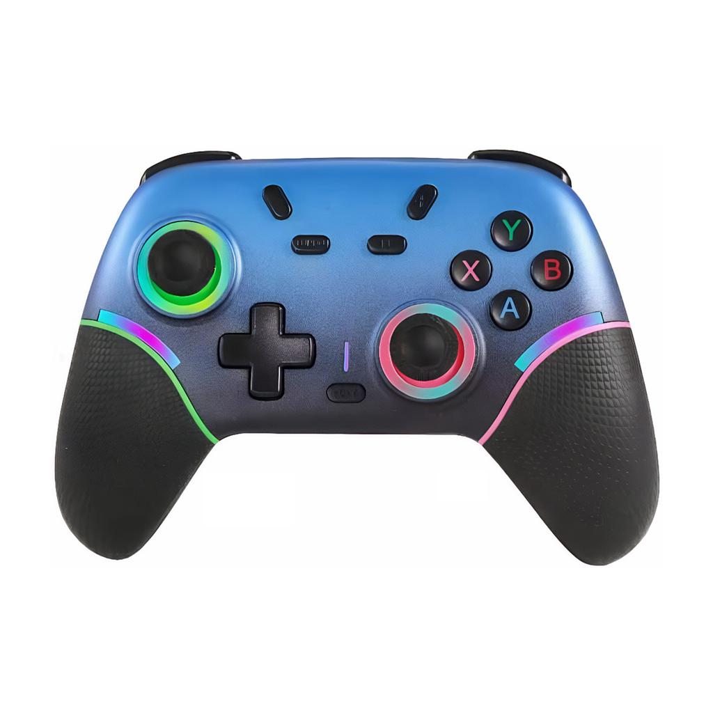 Gamepad with RGB Lights/Dual Vibration/6-Axis Gyroscope Wireless Gaming Controller for Switch 2 PC Mobile & More