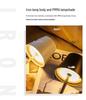 Rechargeable High-Leg Iron Table Lamp - Outdoor Touch-Control, Three-Color USB Light for Restaurants
