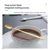 5pcs Stainless Steel Square Head Spoon Mug Tea Spoon Golden Honey Coffee Stirring Spoon Canning Medicine Powder Spoon