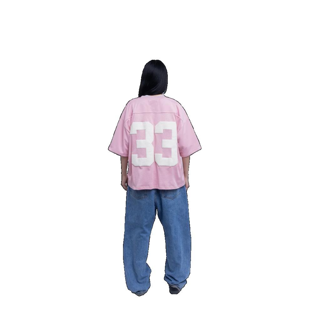 RogueWave Y2K Retro Jersey Hurtigtørkende Pustende Mesh T-skjorte Street College Sportsklær Oversized Unisex Fotball Treningsklær