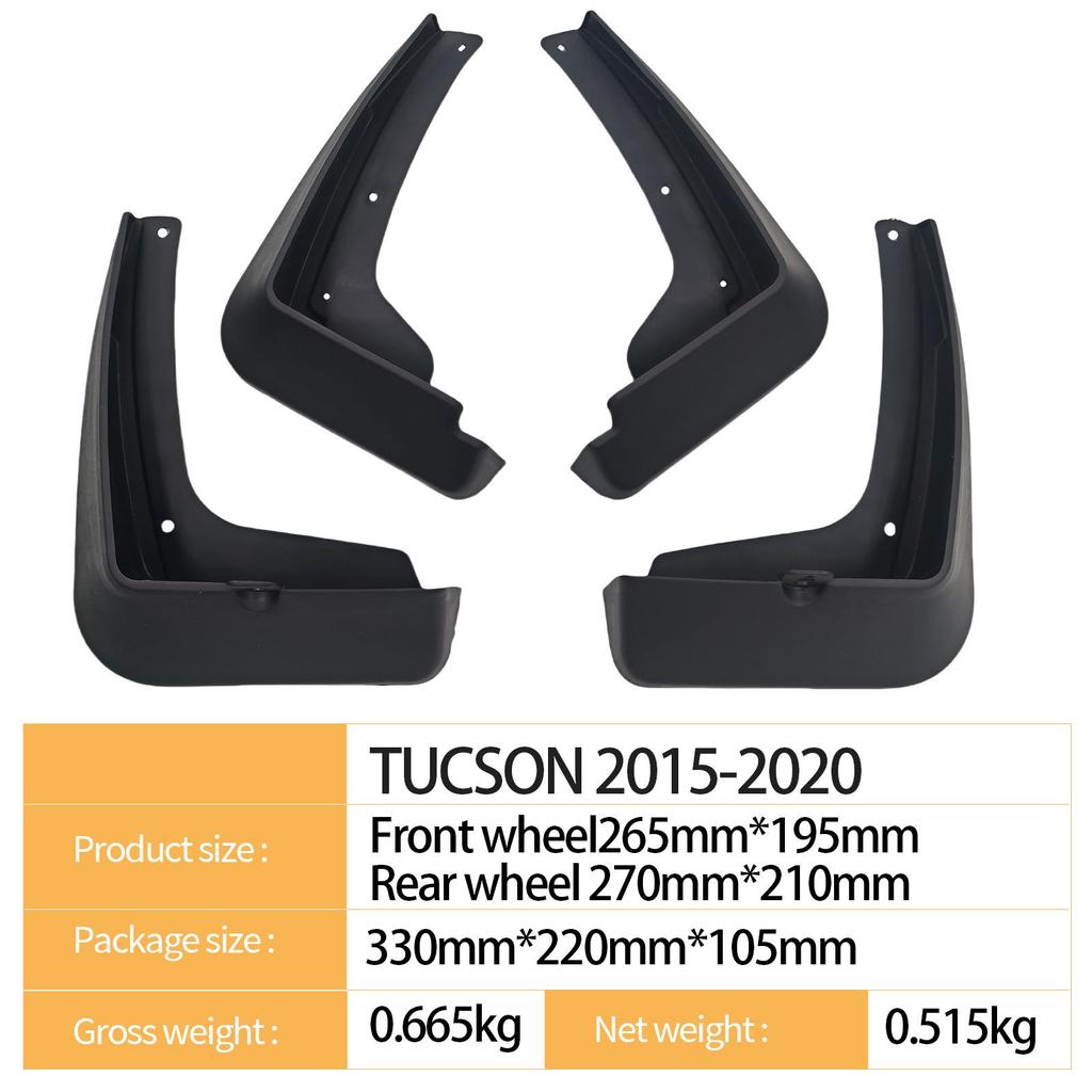 Mud Flaps for 2015-2020 Tucson, Compatible with Modern Design.