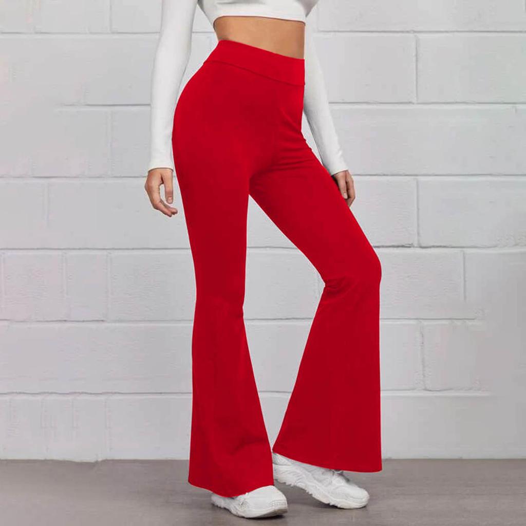 Women'S Wide-Leg Yoga Pants Women Leggings Gym Sports Tights Women High Elasticity Fitness Flared Pants Fashion Yoga Streetswear