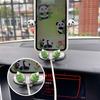Panda Cute Suction Cup Phone Mount 360° Adjustable Car Phone Holder Pocket Size Foldable Car Mount Cell Phone Holders For Iphone
