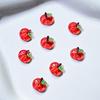 50Pcs Mini Simulation Red Fruit Decoration Miniature Fruit Resin Figurine Statue Ornament DIY Crafts Nail Art Charm Dollhouse Accessories