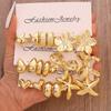 Elegant Gold Earring Set: Fashionable European and American Style for Women