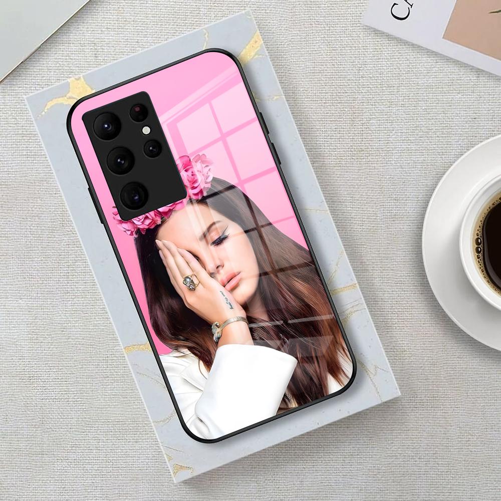 Lana Del Rey LDR Singer Phone Case For Samsung S26 S25 Edge Ultra 23 22 21 20 Ultra Plus S24 Fe Glass Cover