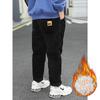 Boys Casual Fleece Lined Corduroy Long Pants Big Kids Children Trousers