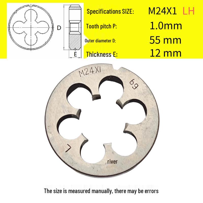 Kulatá vratidlo M24-M26 x 0,5-3 mm, Chod vpřed/vzad, Pravý/Levý závit