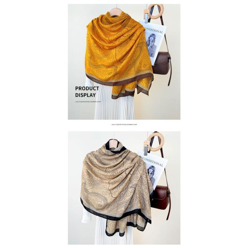 Korean Style Retro Paisley Printed Women S Fashion Long Scarf