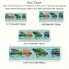 1Pcs Modern Minimalist Colorful Feather Fish Non-Slip Washable Area Rug Runner for Entryway, Living Room, Bedroom & Patio