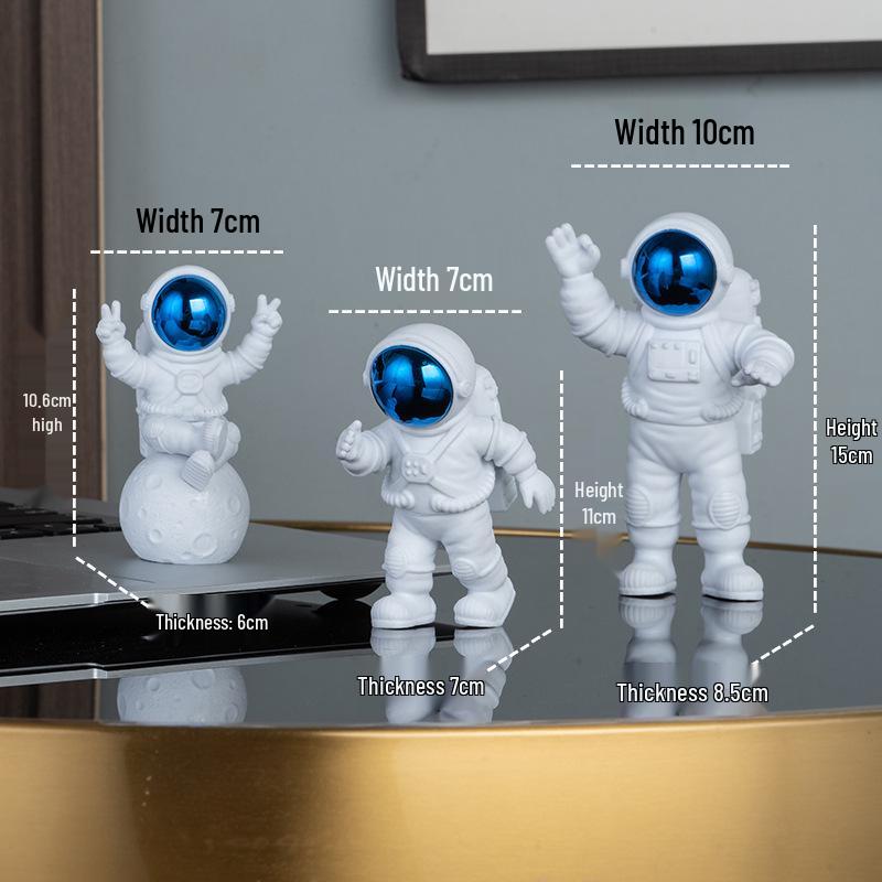 Kleiner Astronauten-Anhänger - Weltraummann-Dekoration für Wohnzimmer, Zuhause, Weinschrank oder als Einweihungsgeschenk