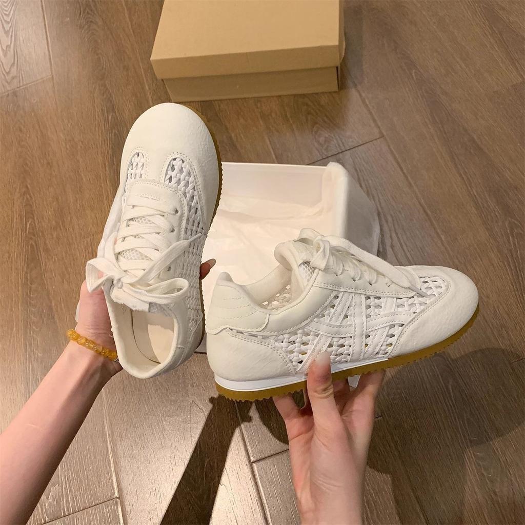 Dexun shoes women's 2025 new summer and autumn popular students breathable lightweight sports net shoes soft-soled casual Forrest Gump women's shoes