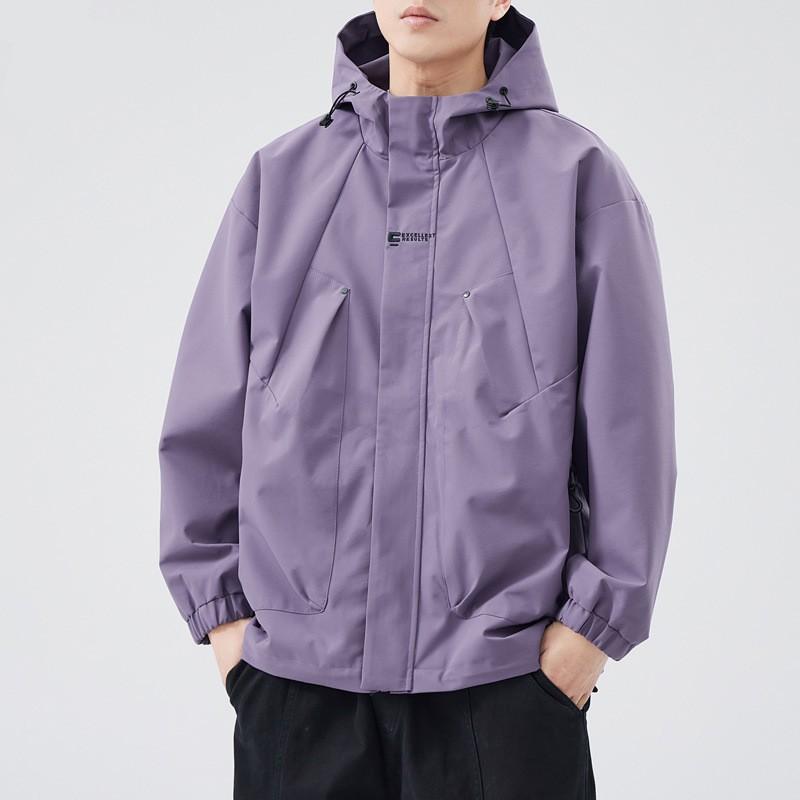 New jacket jacket for boys autumn and winter loose trendy brand cotton-padded clothes casual hooded top jacket for men