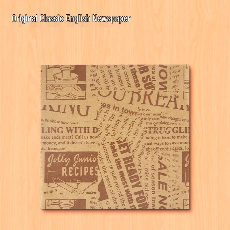 

Greaseproof Paper Liners, Classic English Newspaper Print