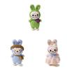 Toys Knitted Animal Stuffed Doll Macaron Color Decoration Gifts Kids