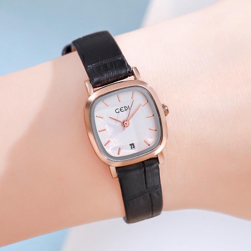Watch Belt, Simple Temperament, Light Luxury, Small And Exquisite Women'S Square Watch, Support