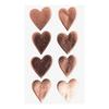 Autocollants - RICO DESIGN - Coeurs brillants - 8 feuilles - Mixte - Jaune