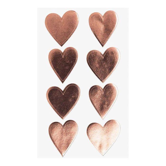 Autocollants - RICO DESIGN - Coeurs brillants - 8 feuilles - Mixte - Jaune