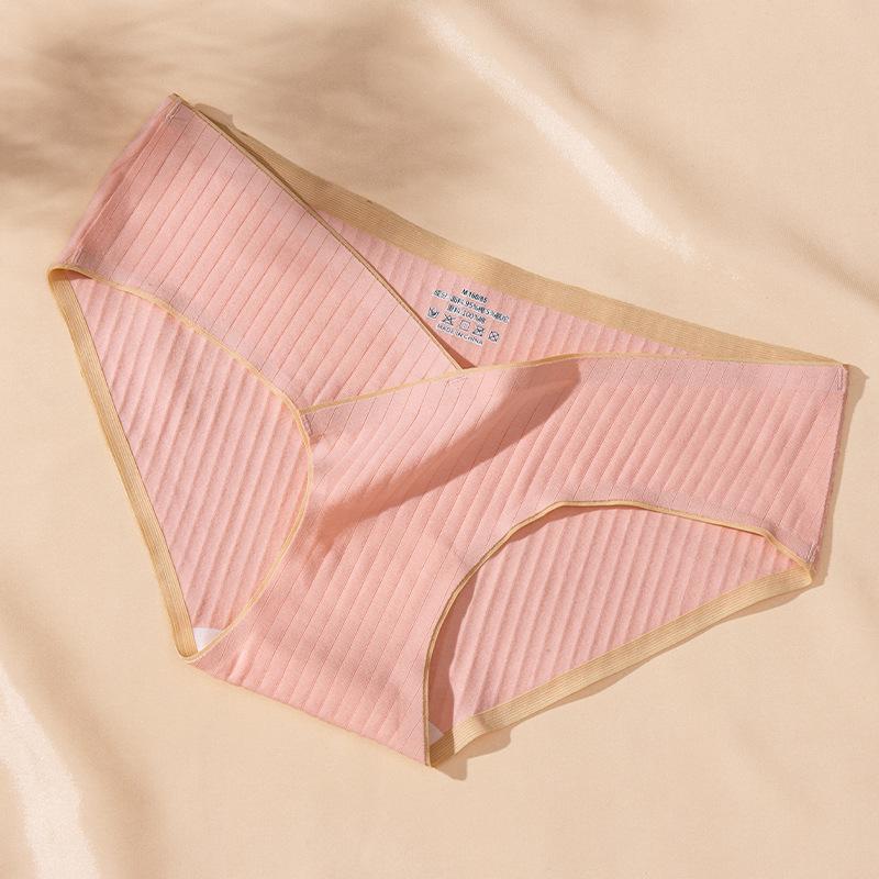 Comfortable Seamless Low-Waist Ribbed Maternity Panties for All Stages of Pregnancy and Postpartum