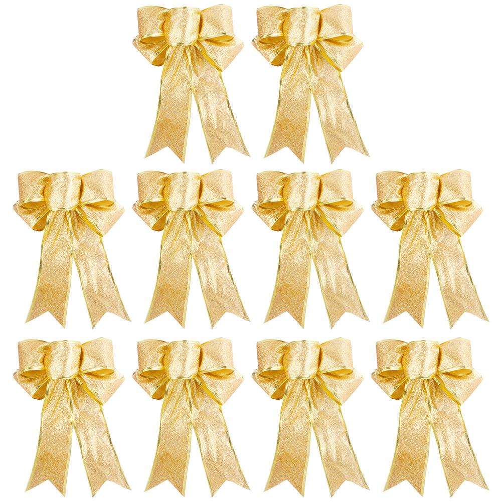 

Додайте набір традиційних святкових кулонів із ретро стрічкою та бантом із 10 шт