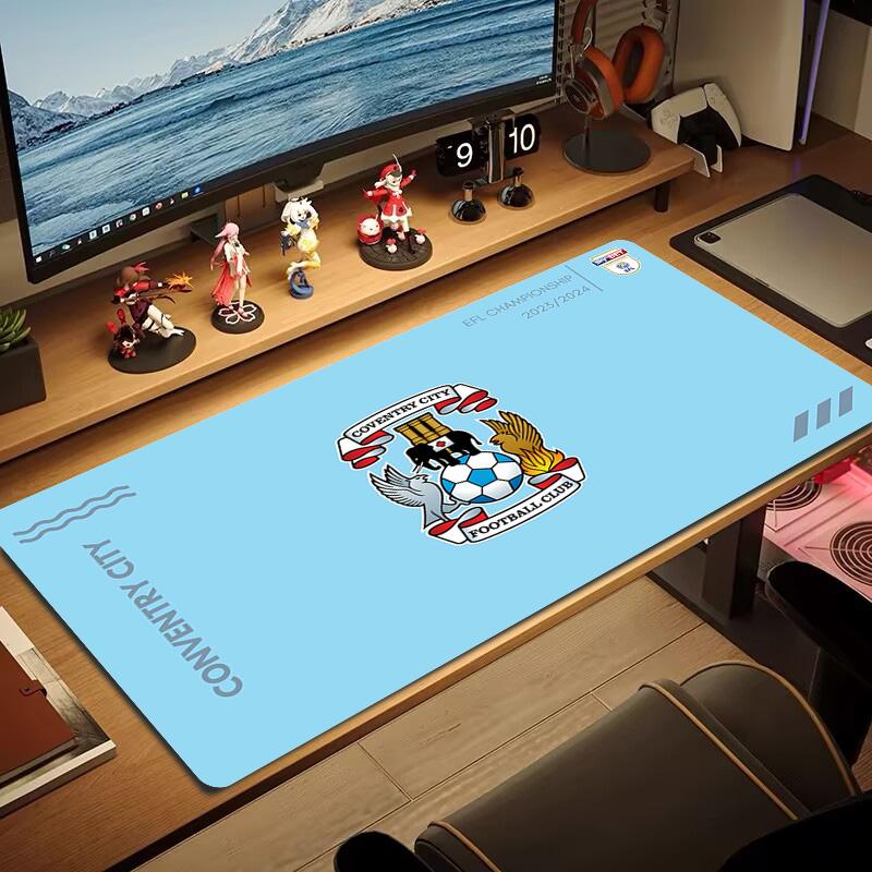 Coventry City Color Mouse Pad Large Gaming Table Cushion Non-slip Laptop Tablet Big Mousepad XXL Mat Mini PC Playmat With Lock Edge