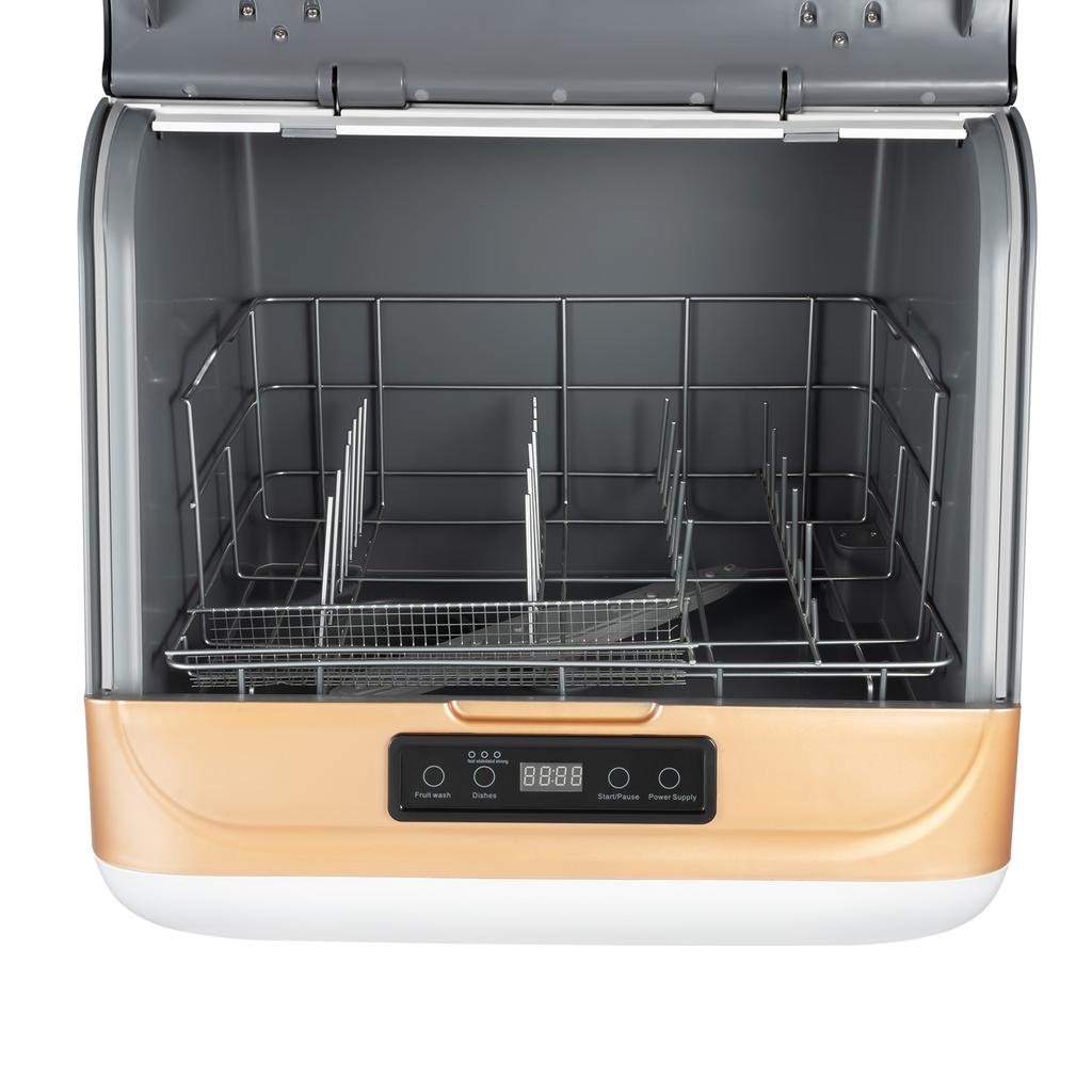 Countertop Dishwasher Portable Mini Dish Washer Installation-Free Dishwasher 360° Rotating Spray Deep Cleaning For Home