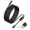 Endoscope for iPhone, Inspection Camera with 7.9mm Lens for iPhone and iPad, 5m Semi-Rigid Cable Borescope IP68 Waterproof