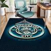 Manchester City FC Pattern Rug, Indoor/Outdoor Mat, for Picnic, Gameroom, Bedroom, Office, Living Room, Home Decor Carpet, Birthday Gift