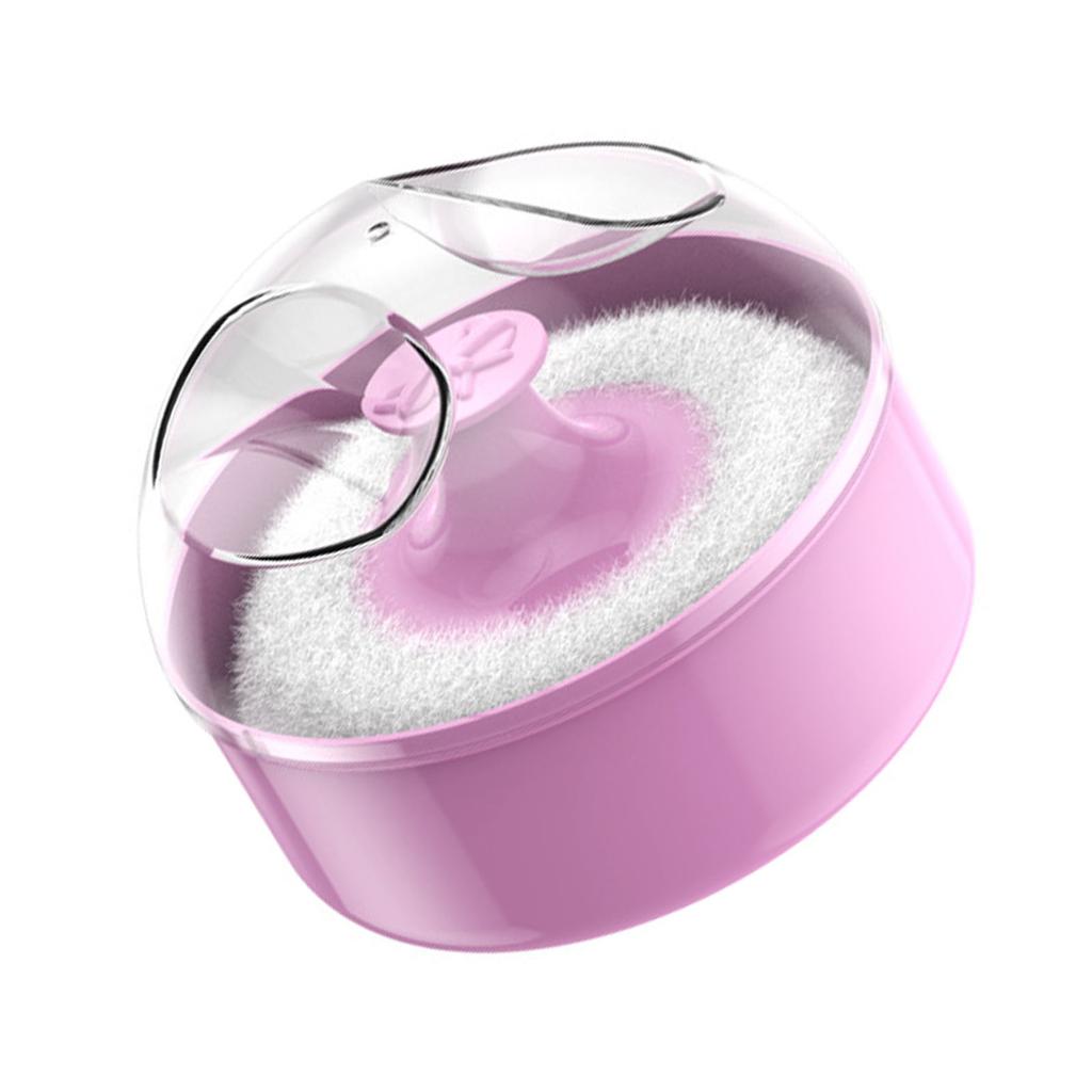Baby Body Powder Puff and Container Empty Loose Powder Box Infant Body Powder Puff Large Fluffy Powder Puff with Case