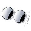 Car Convex Mirrors Blind Spot Mirror 360° Adjustable Wide Angle HD Suction Cup ABS+Glass Universal Rear View Assist for Parking