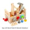 Wooden Tool Set Montessori Toys Pretend Play Construction Toy Wooden Toddler Tool for Kids 2 3 4 5 Year Old Gifts for Boys Girls