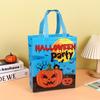 1pc Halloween Theme Non-woven Cloth Gift Shopping Bag with Handle Reusable Pumpkin Bat Creative Trick or Treat Goodie Bags