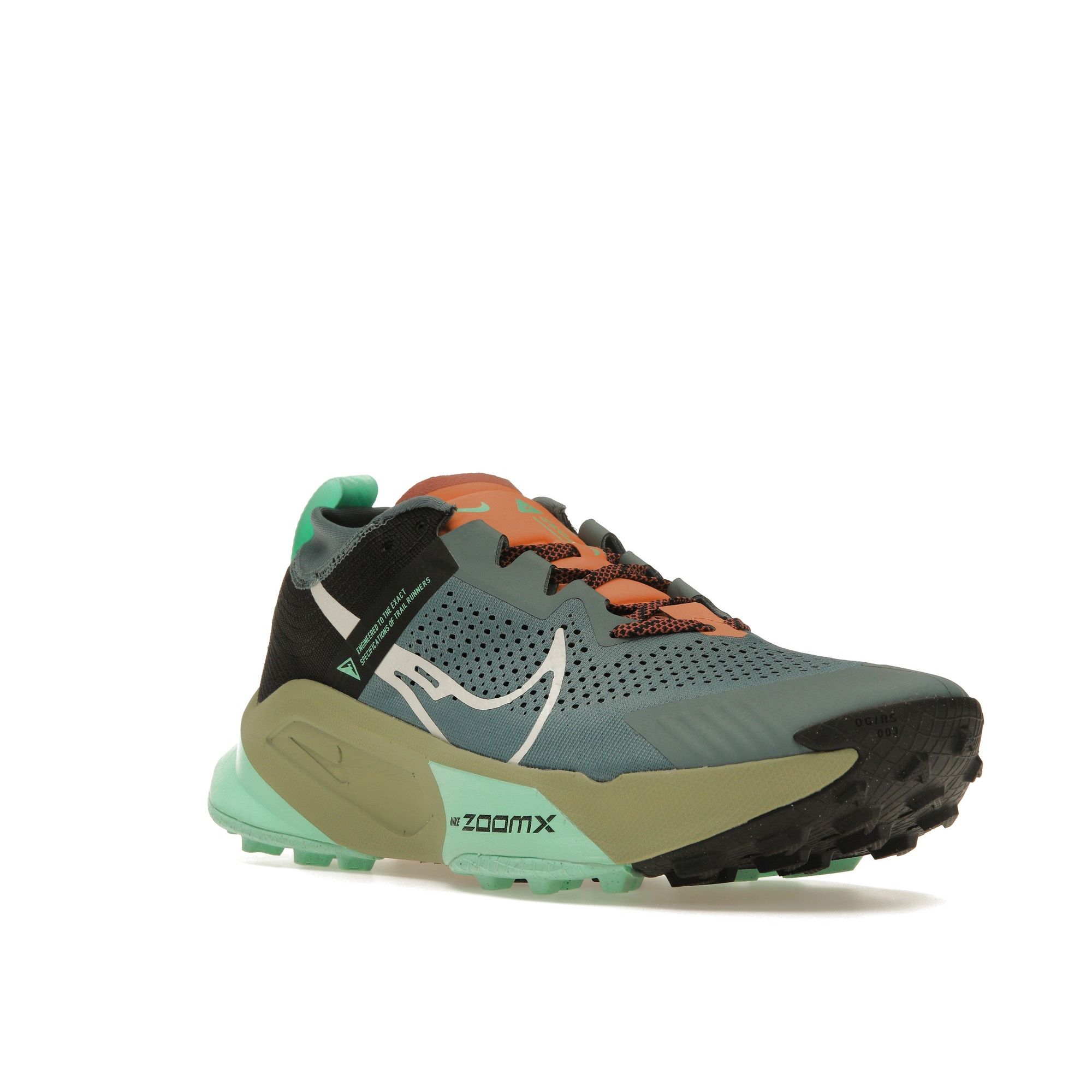 Мужские кроссовки Nike ZoomX Zegama Mineral Slate Green Black Green-Glow DH0623-300 43 — фото 2